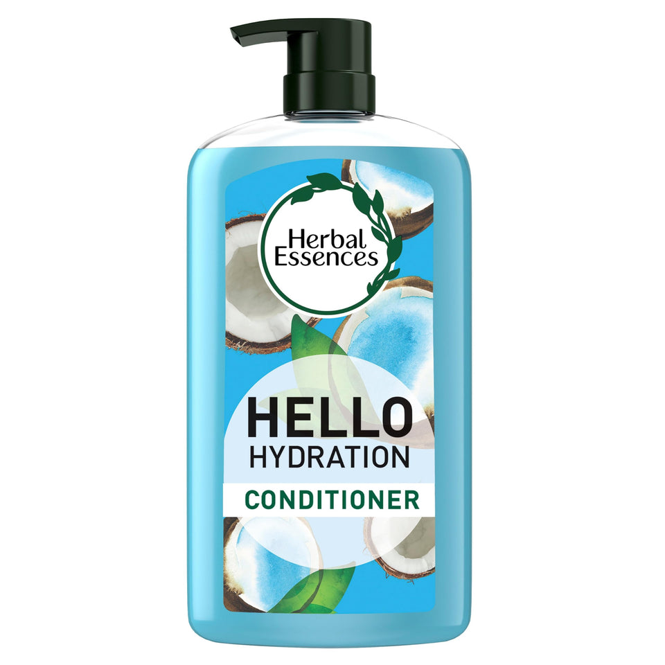 Herbal Essences bottle front label showing product name and benefit