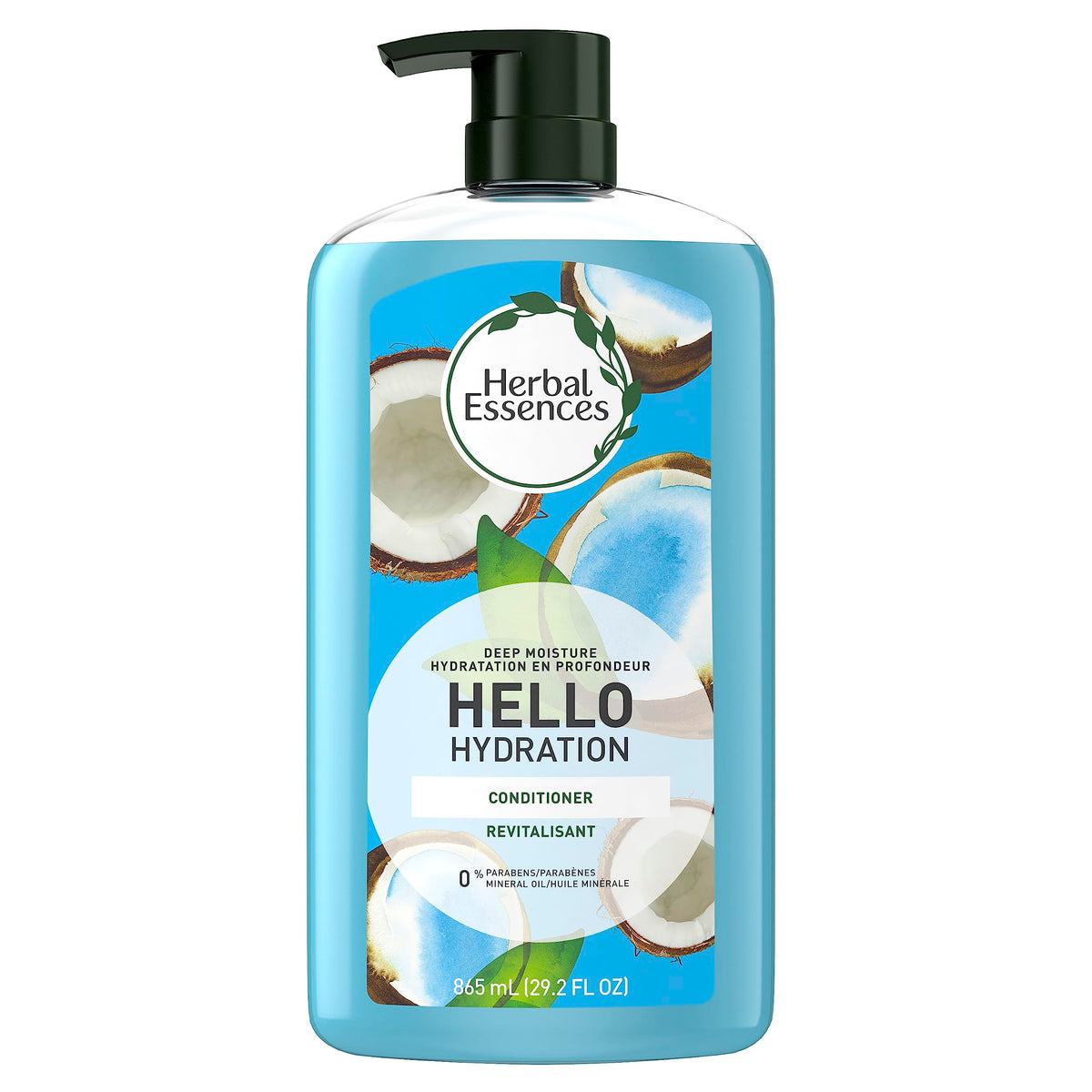 Shower scene using Herbal Essences conditioner showing hydrated hair results
