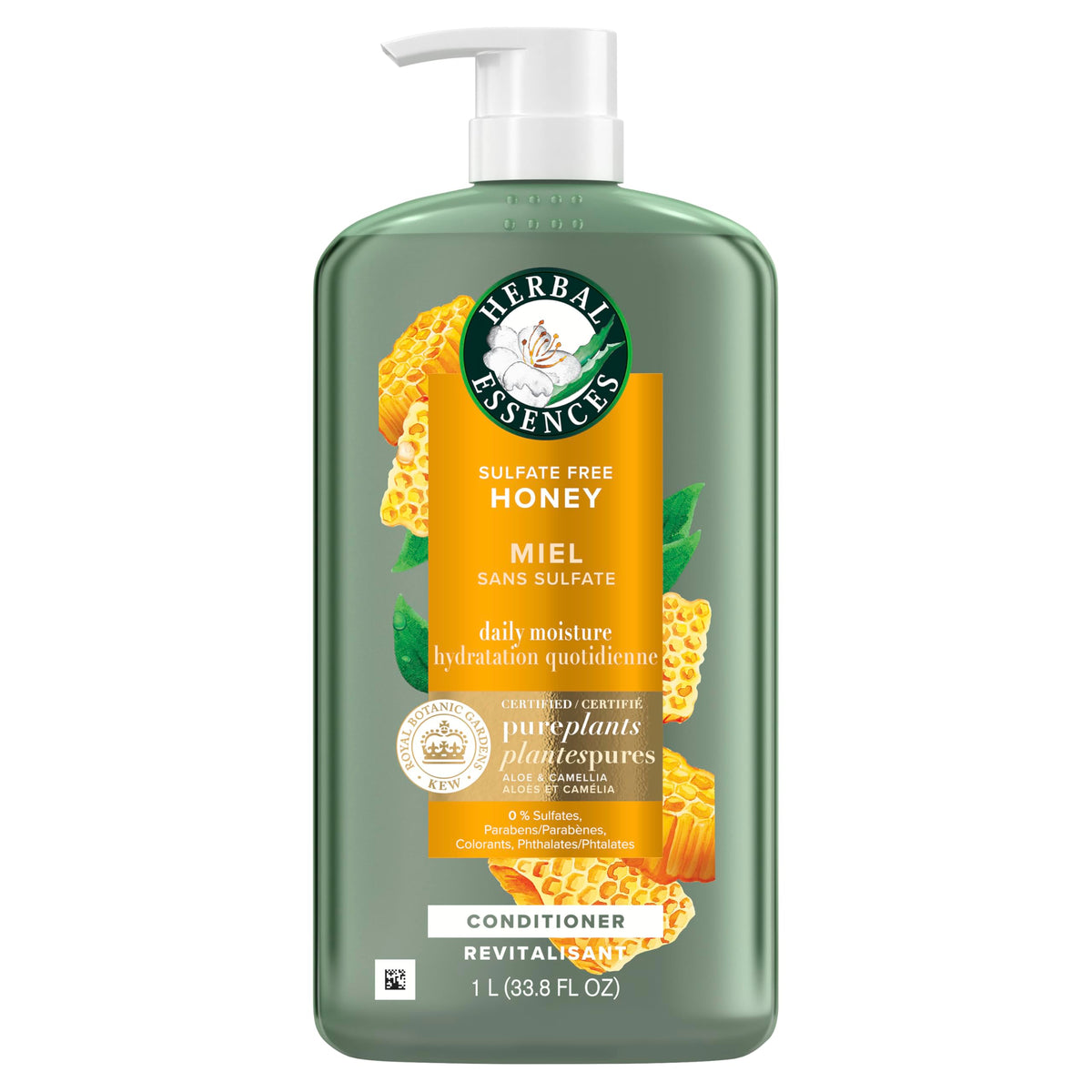 Herbal Essences bottle front tactile dots aiding low-vision users