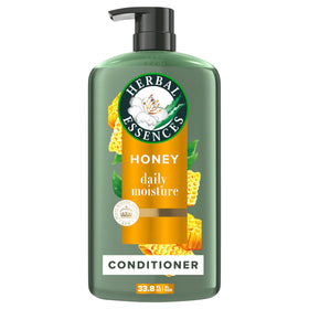 Herbal Essences bottle front packaging showing moisturizing benefits