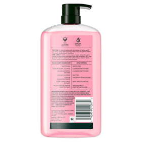 Herbal Essences on bathroom shelf evoking fresh floral scent experience