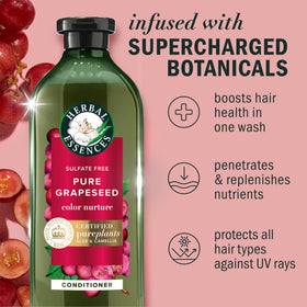 Close-up of conditioner texture highlighting silky formula and fast absorption benefit