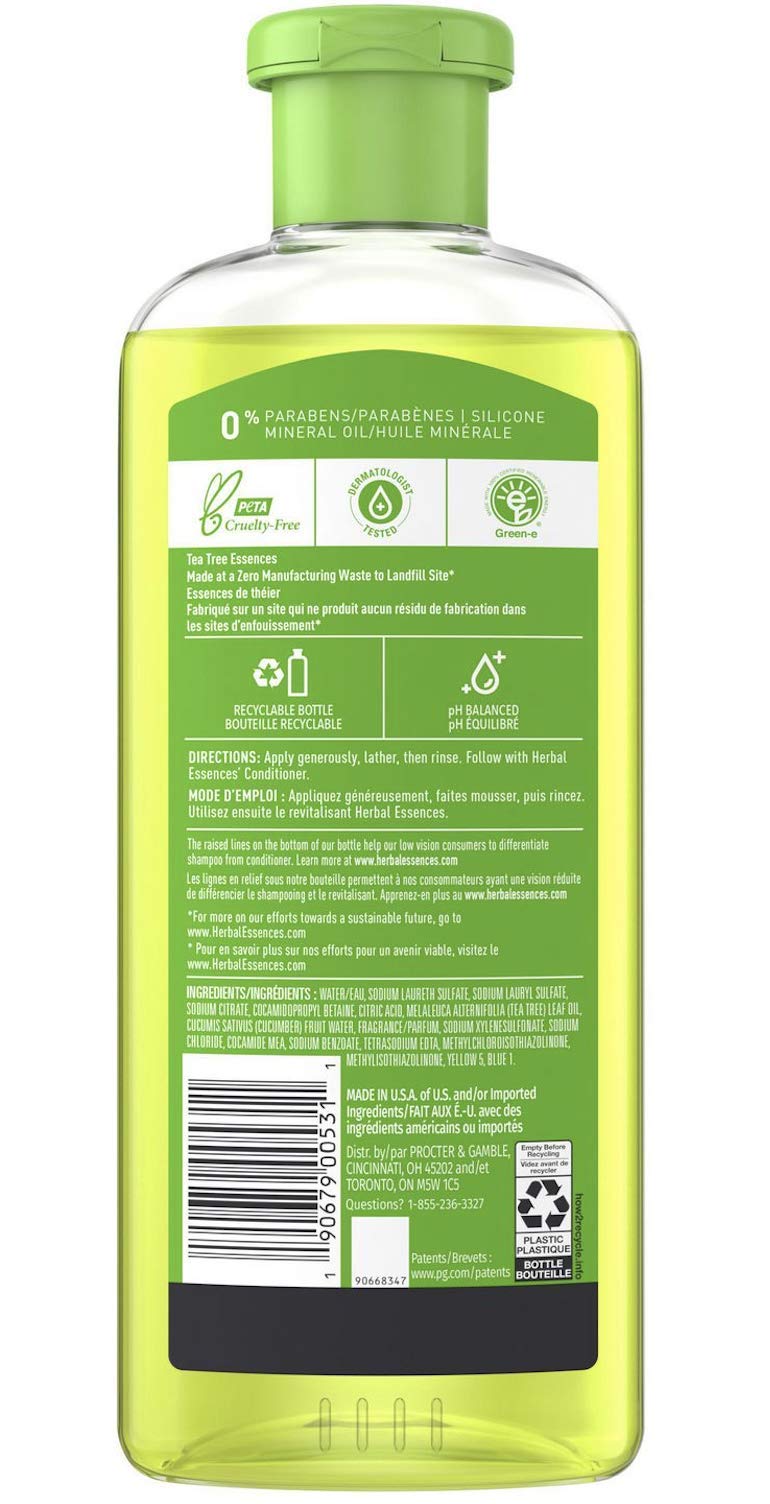 Herbal Essences shampoo lather in shower highlighting gentle clarifying action