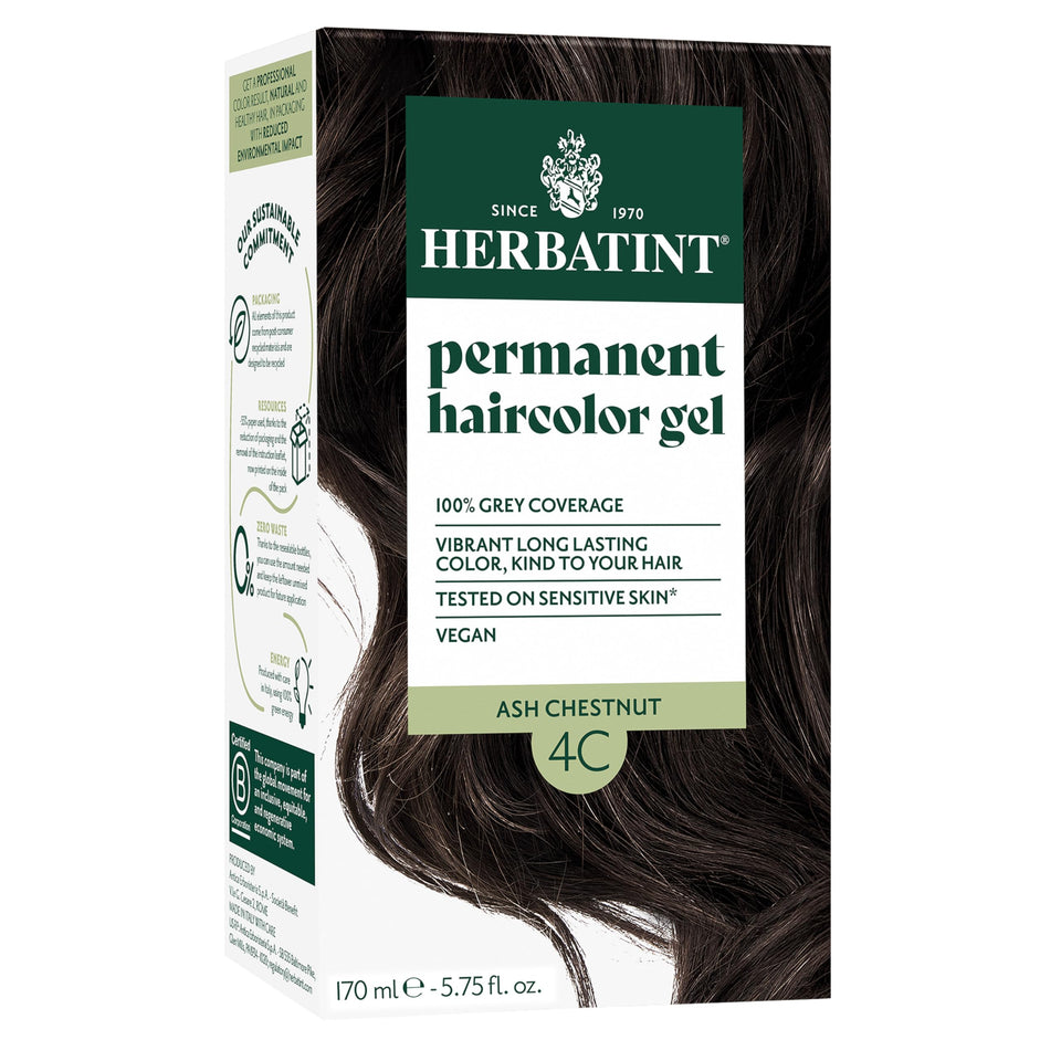 Herbatint front packaging showing ash chestnut shade and benefits