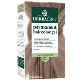 Herbatint 8C front box and bottle showing packaging and shade benefits