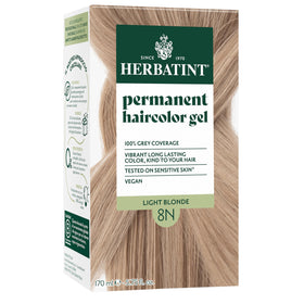 Herbatint front package showing 8N Light Blonde and benefits