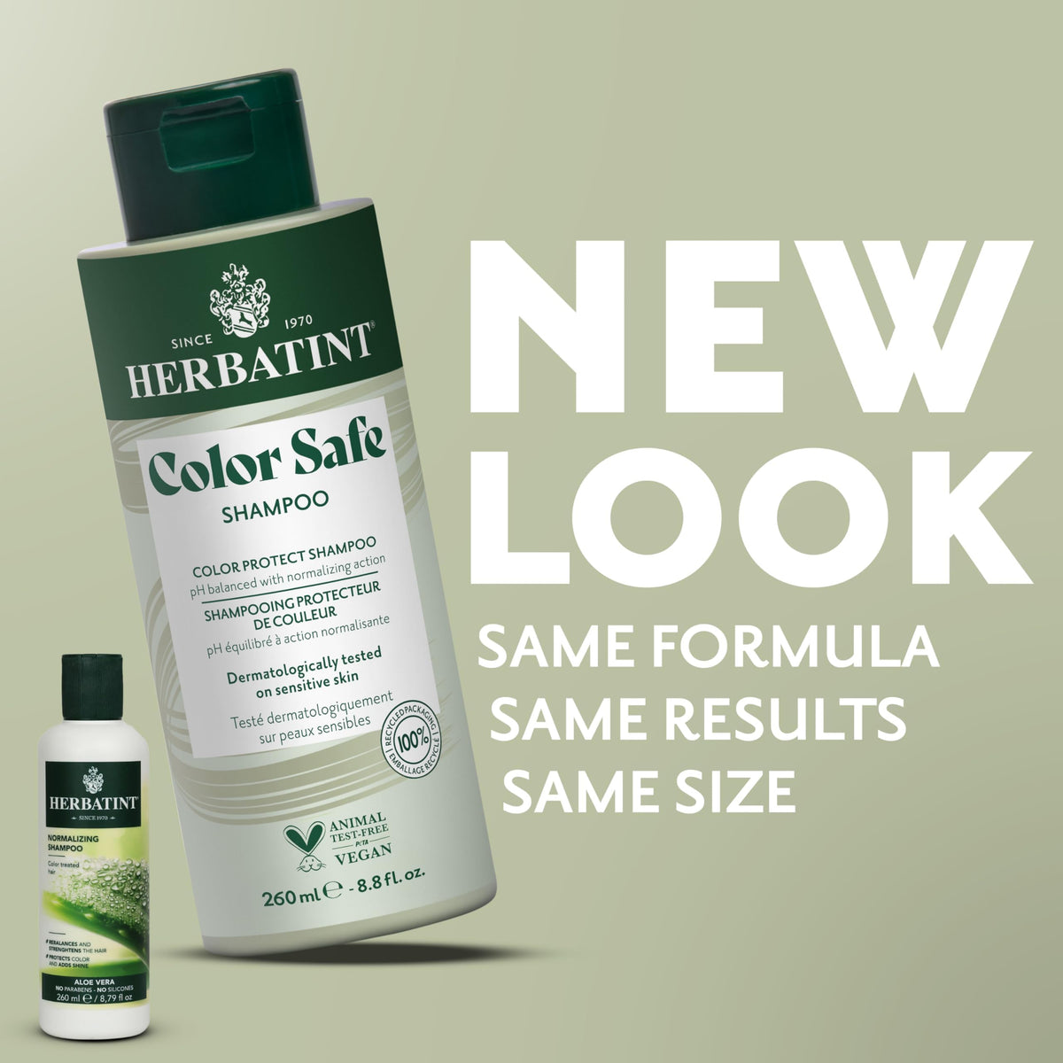 Herbatint back label with ingredients list, reassures informed shoppers