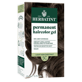 Herbatint front packaging showing 5C Light Ash Chestnut and product benefits