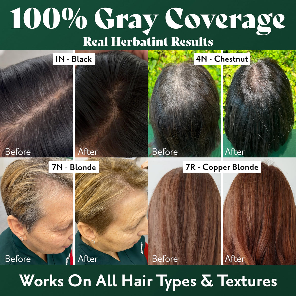 Close-up hair strand texture after Herbatint for soft shine