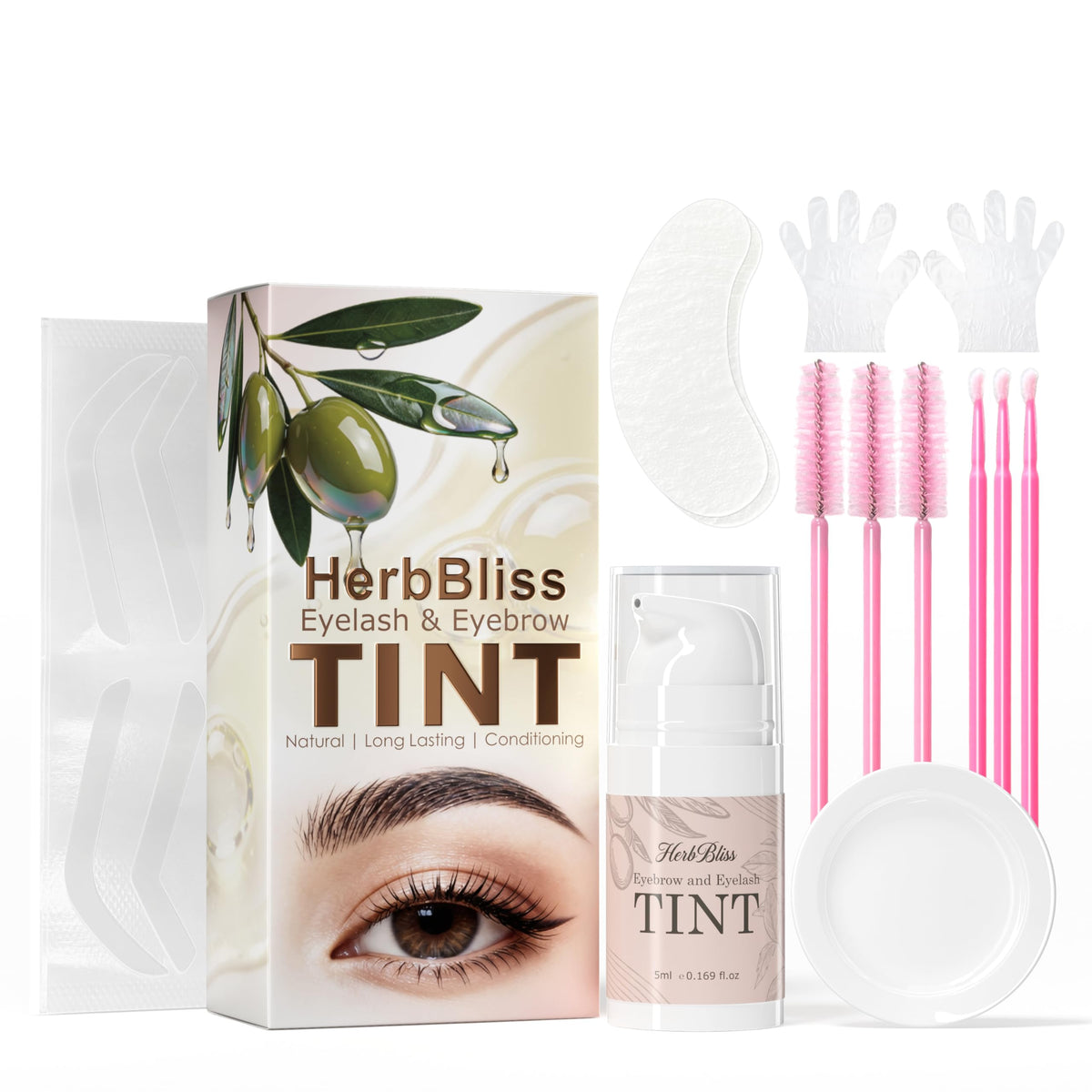 HerbBliss front packaging showing black 2-in-1 kit and benefits