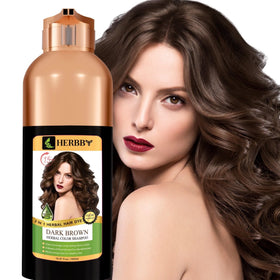 HERBBY front bottle showing dark brown color and easy at-home benefit