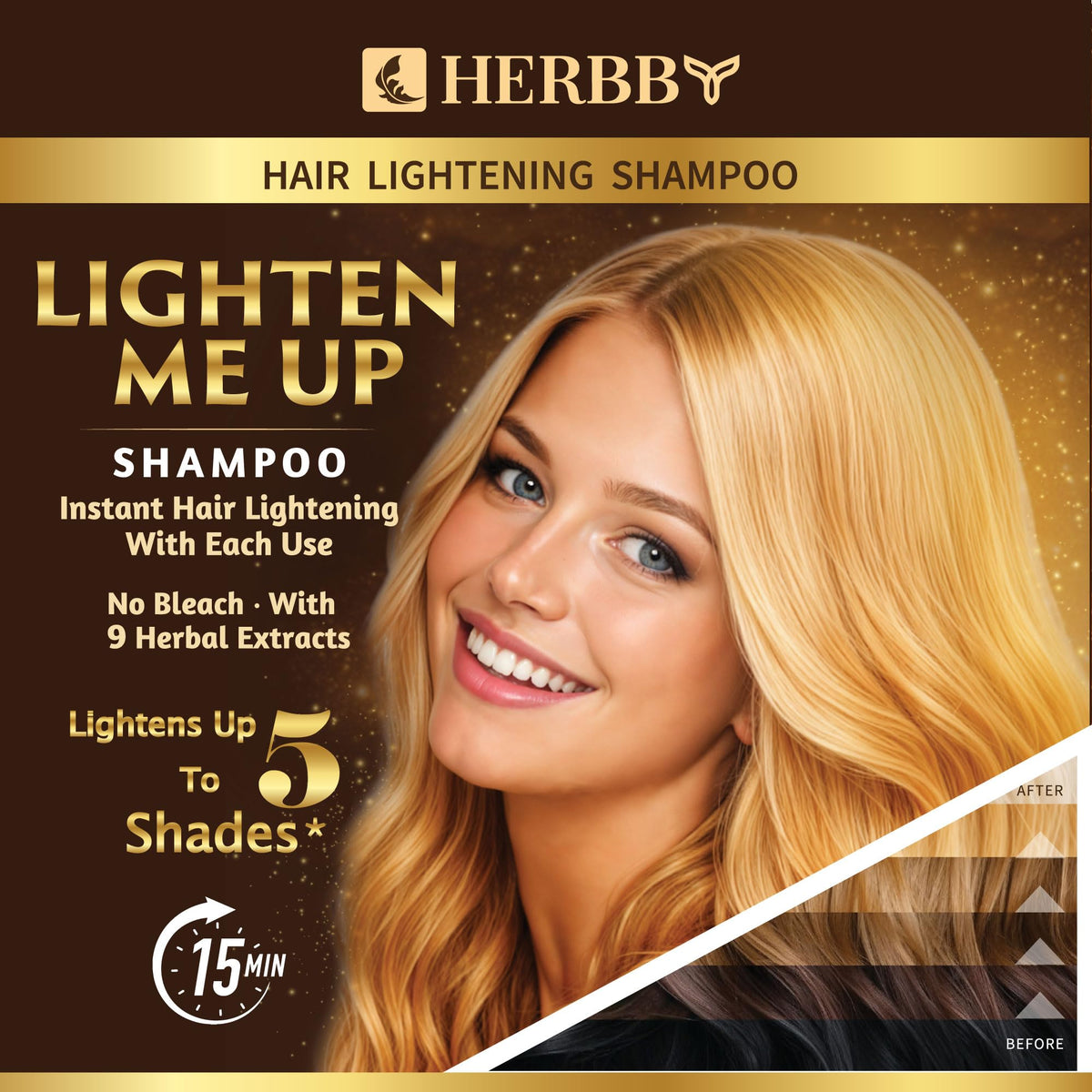 HERBBY shampoo texture poured to show rich foam and gentle consistency