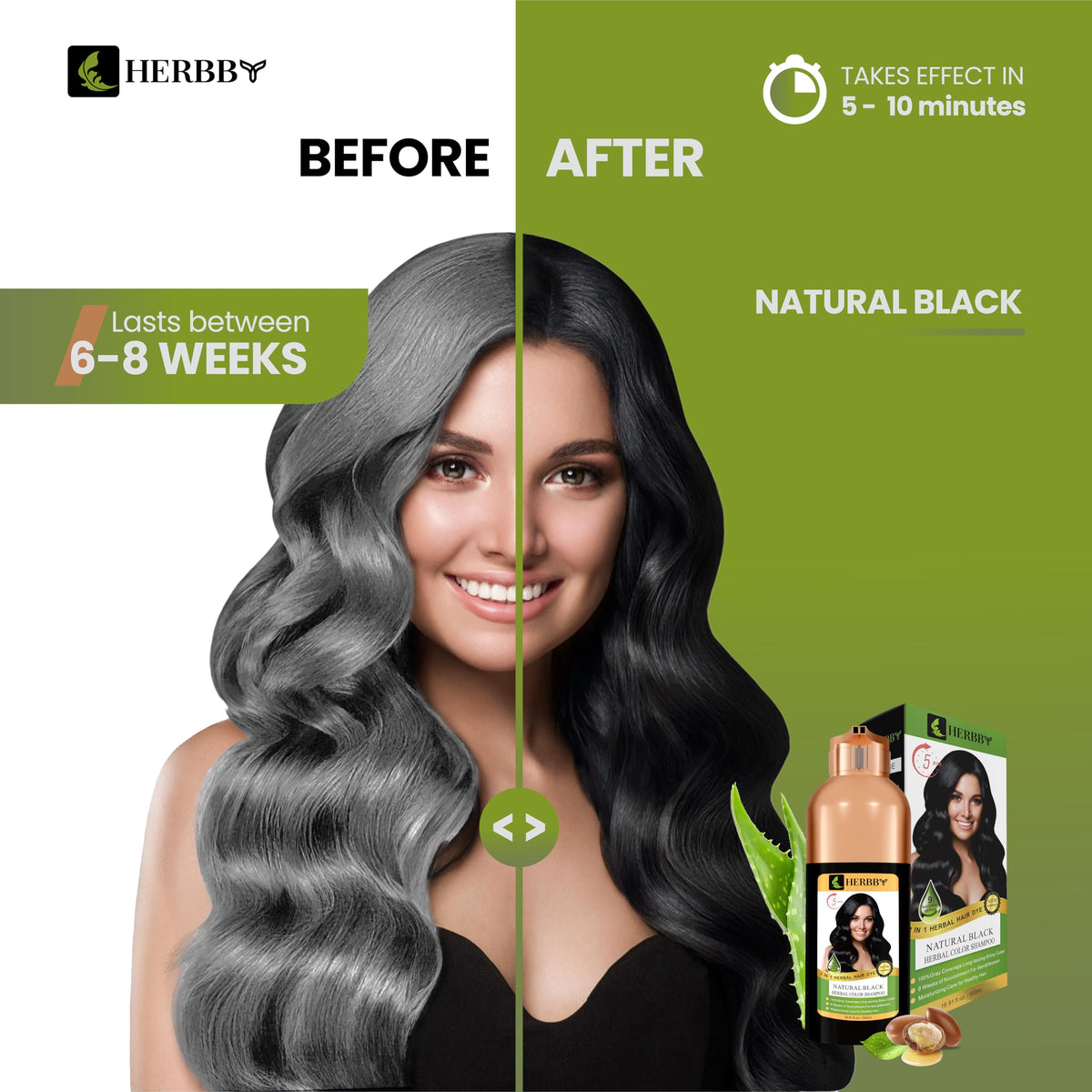 HERBBY creamy shampoo texture close-up showing smooth consistency