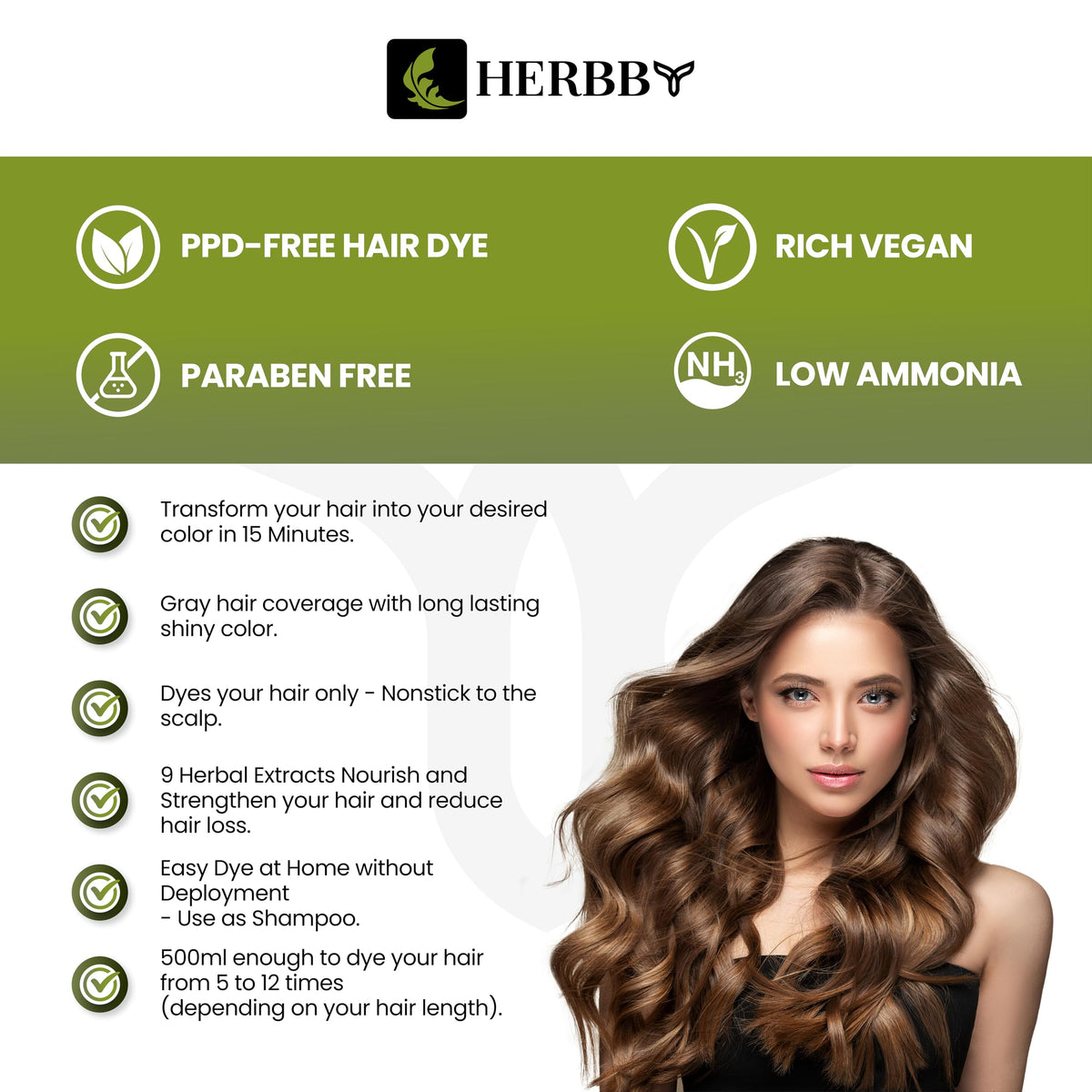 HERBBY cream texture close-up revealing smooth formula for even color