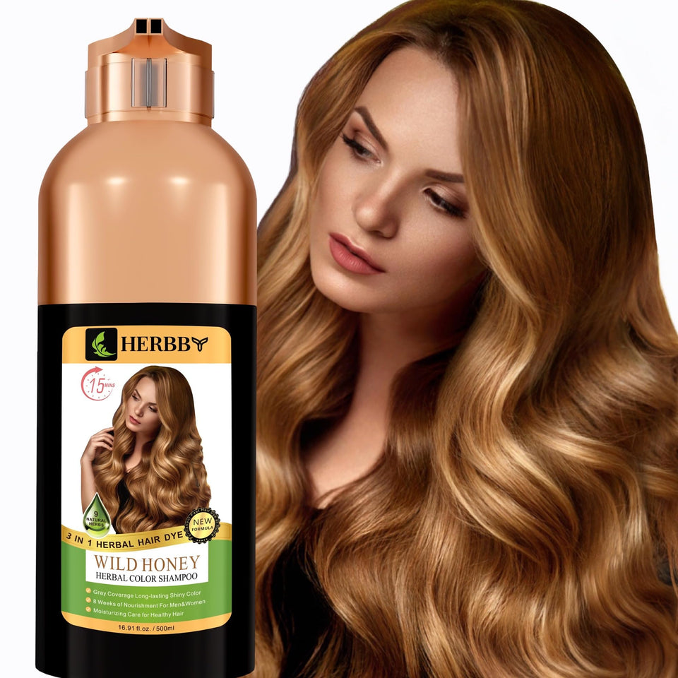 HERBBY front bottle showing wild honey color and benefits