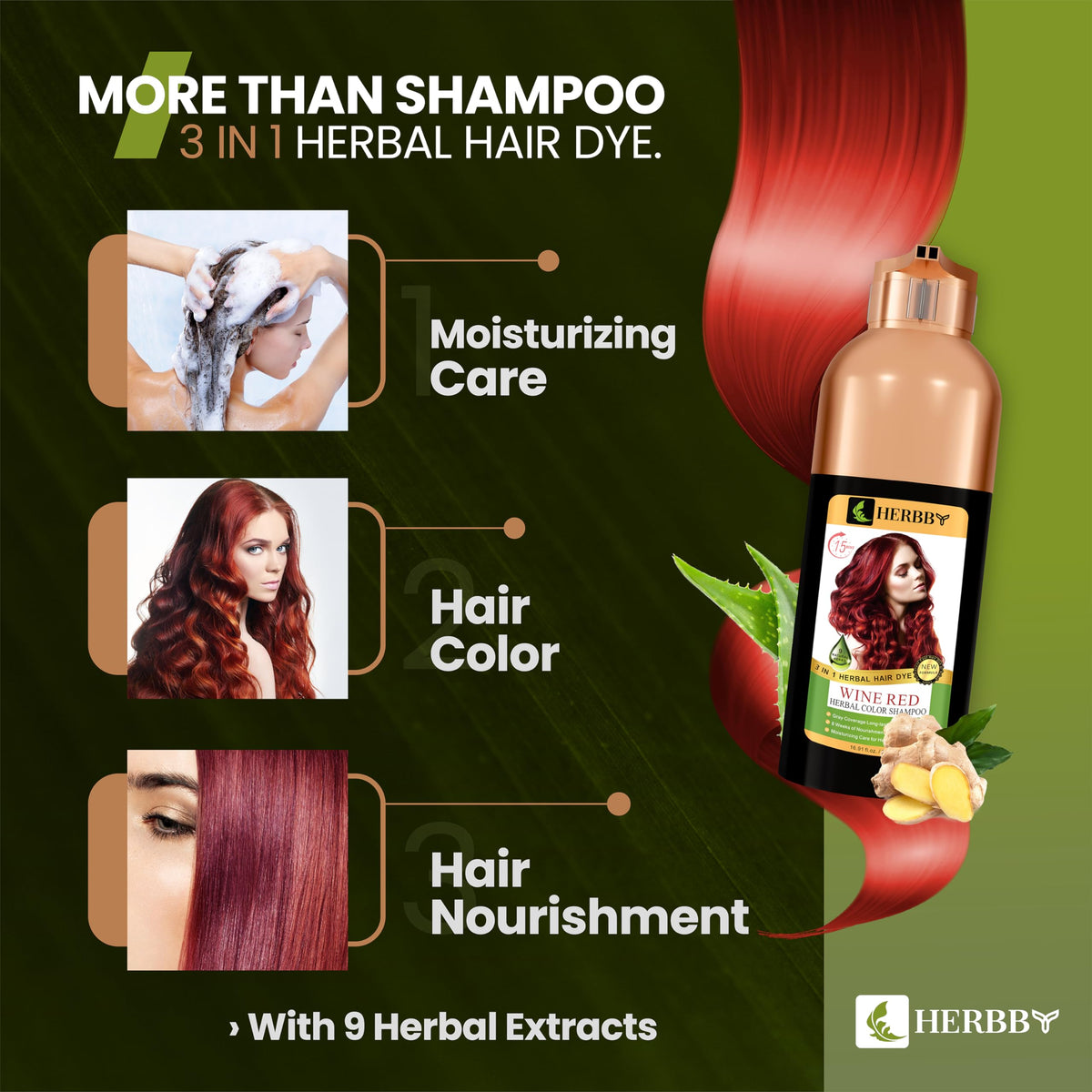 HERBBY lifestyle scene at home showing salon-quality results easily
