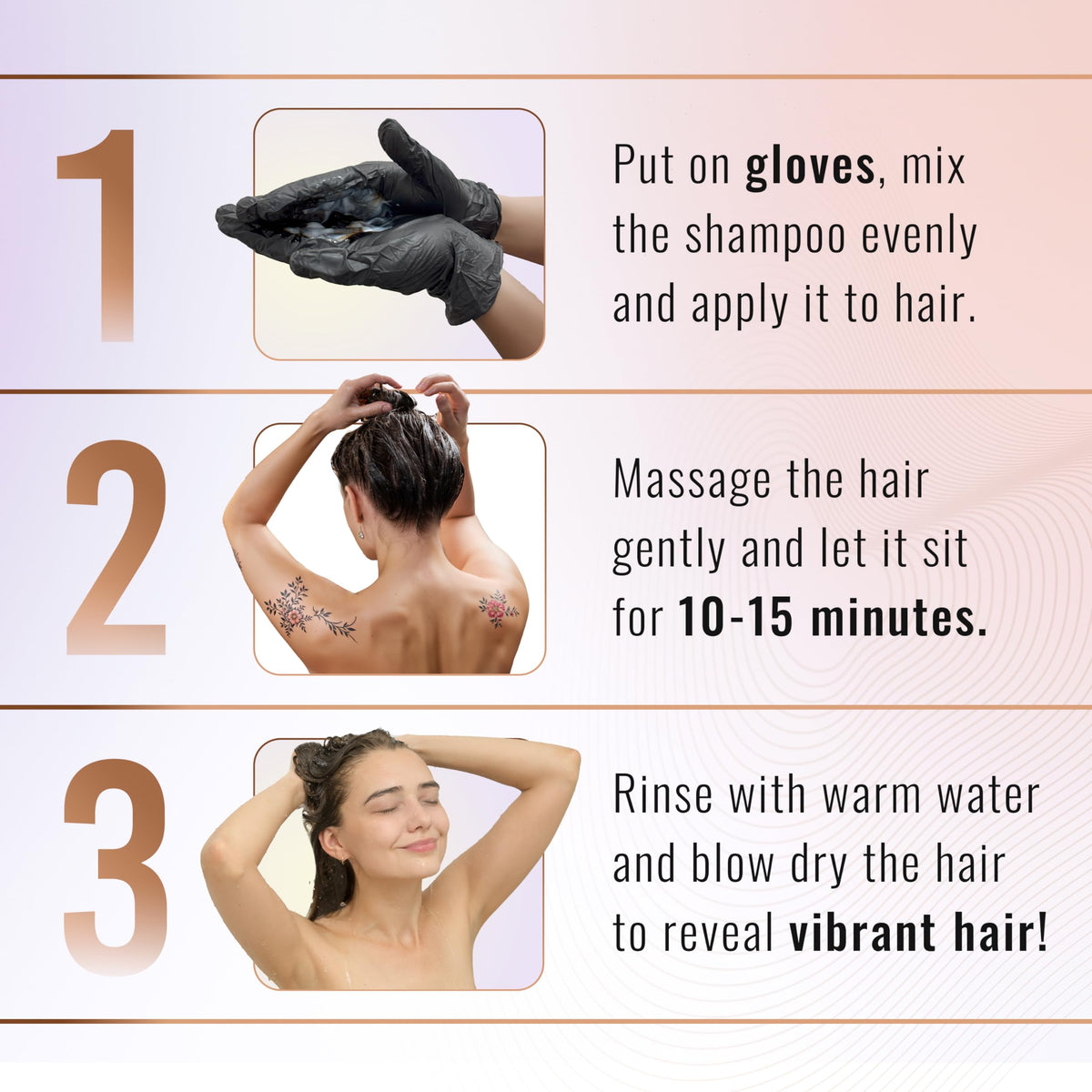 Herbishh application foam in hand illustrating quick lather and coverage benefit