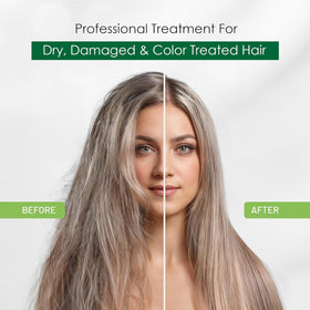 Herbishh being applied to mid-lengths and ends for smoother hair