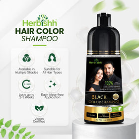 Herbishh application on wet hair showing even coverage and speed