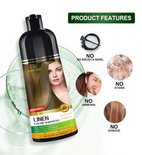 Herbishh ingredient label close-up, lists argan, olive, ginseng benefits