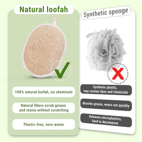 Herbvian pad expanded and wet demonstrating thicker, cushioned scrub benefit