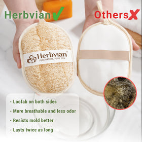 Herbvian cotton hanging loop detail for quick drying and extended lifespan