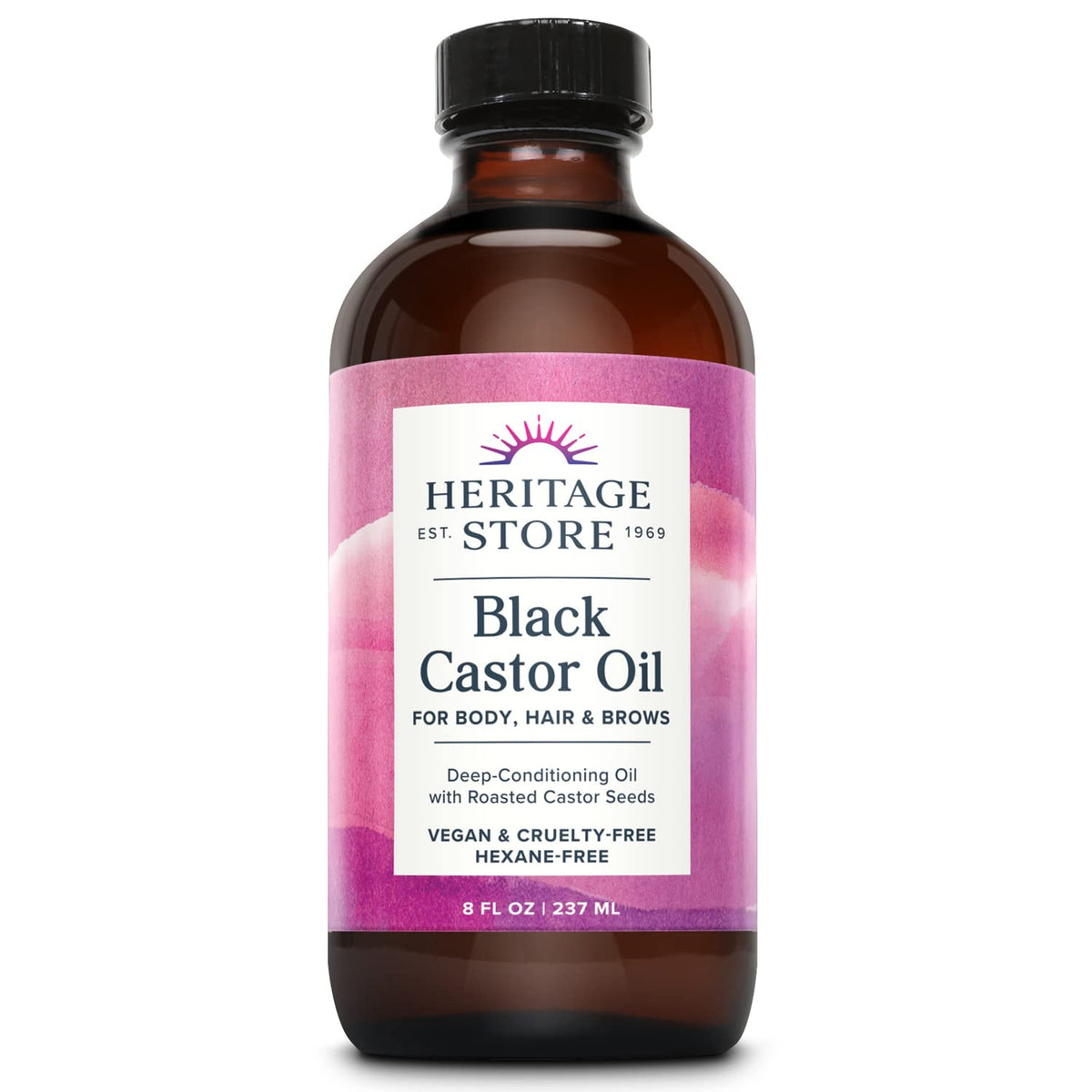 HERITAGE STORE front label showing product identity and benefits