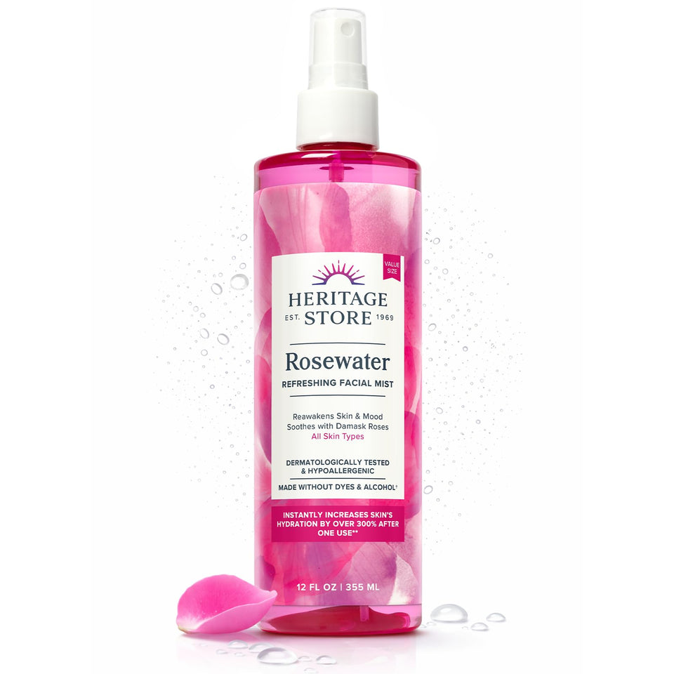 HERITAGE STORE front bottle showing label and 12oz size benefits