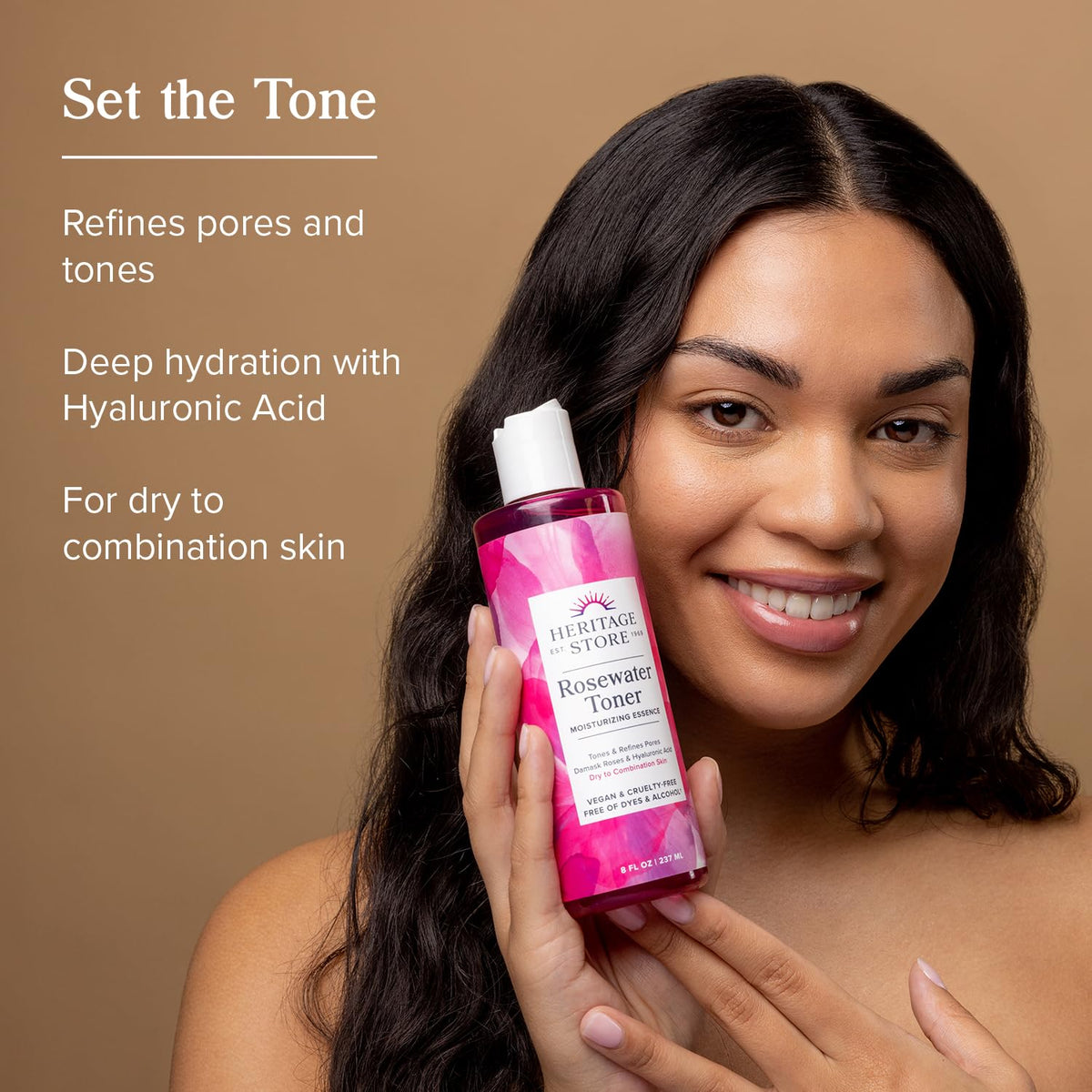HERITAGE STORE close texture shot of liquid highlighting lightweight hydration