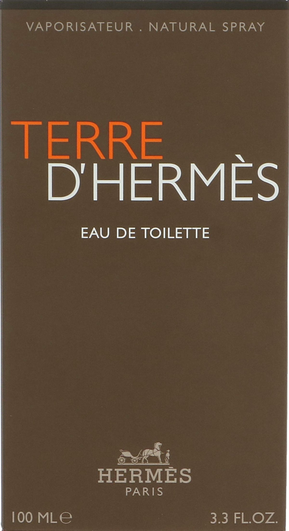 Hermès Terre d'Hermès front bottle view showing elegant packaging and brand appeal