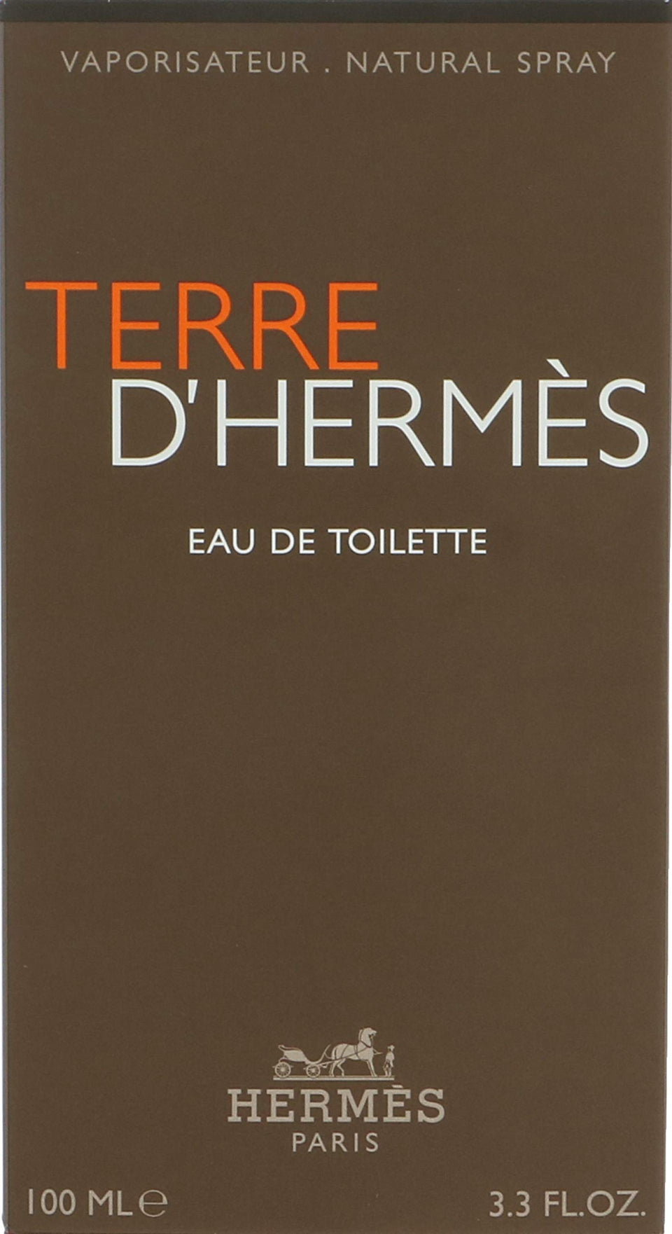 Hermès Terre d'Hermès front bottle view showing elegant packaging and brand appeal