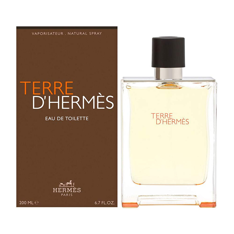 Hermès Terre D'Hermès front bottle view showing elegant packaging and premium presence