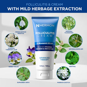 Hermon cream applied to scalp spot treating follicles with precision benefit