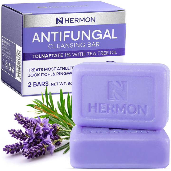 Hermon front packaging showing two bars and benefits