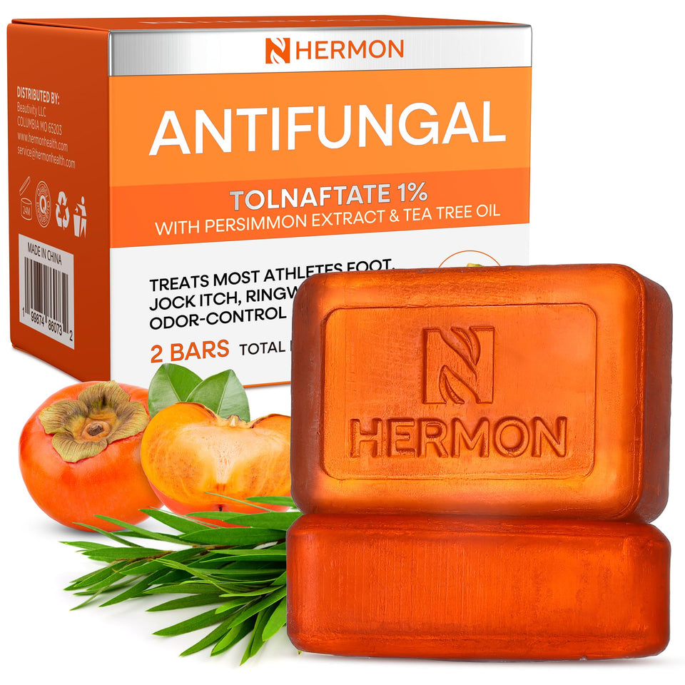 Hermon front packaging showing two bars and benefits