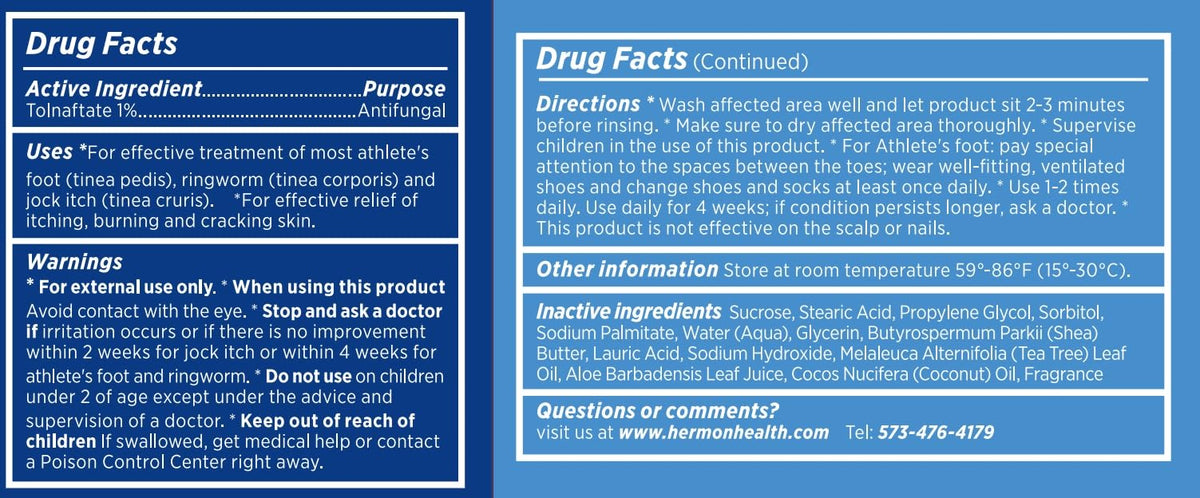 Hermon soap placed in gym shower setting promoting post-workout relief
