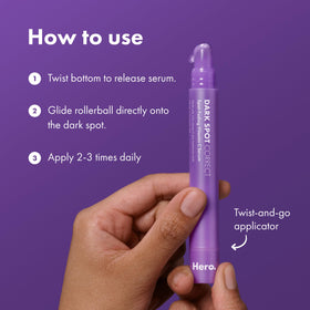 HERO COSMETICS twist applicator detail demonstrating controlled product dispense