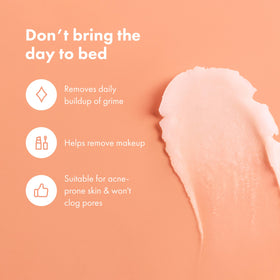 HERO COSMETICS emulsifying balm with water rinsing away makeup effectively