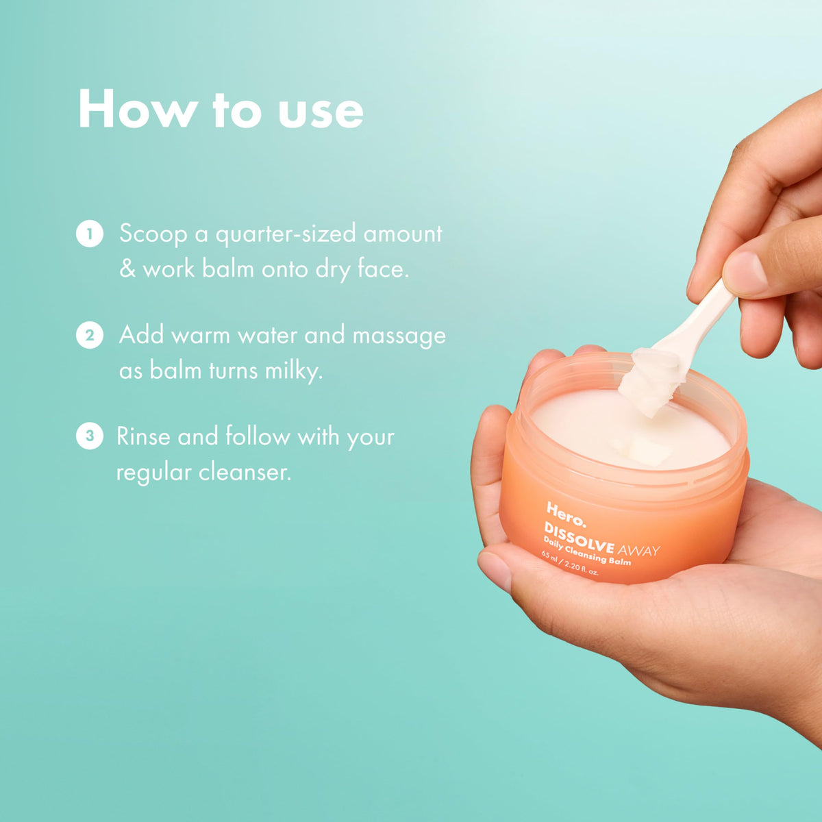 HERO COSMETICS product flatlay with ingredients showcasing gentle formulation