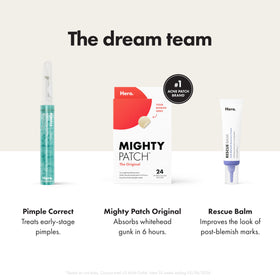Hero Cosmetics Mighty Patch removed and saturated illustrating absorbed fluids and reduced spot