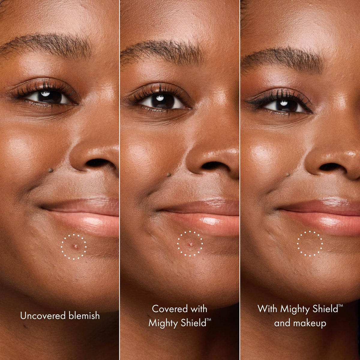 HERO COSMETICS on nose crease demonstrating flexible coverage and comfort