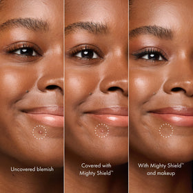 HERO COSMETICS on nose crease demonstrating flexible coverage and comfort