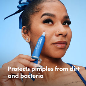 HERO COSMETICS drop of liquid patch being applied for precise protection