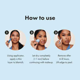 HERO COSMETICS patch under foundation illustrating makeup-friendly finish
