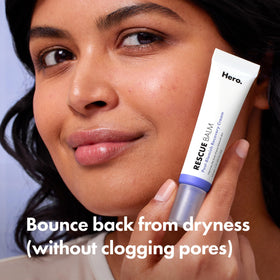 HERO COSMETICS close-up cream swirl of Rescue Balm highlighting smooth finish