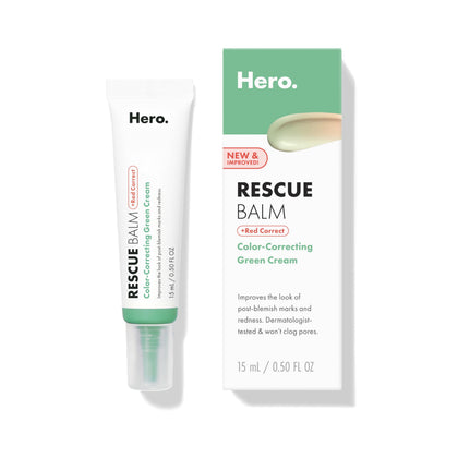 HERO COSMETICS front tube view showing compact 15ml packaging and portability