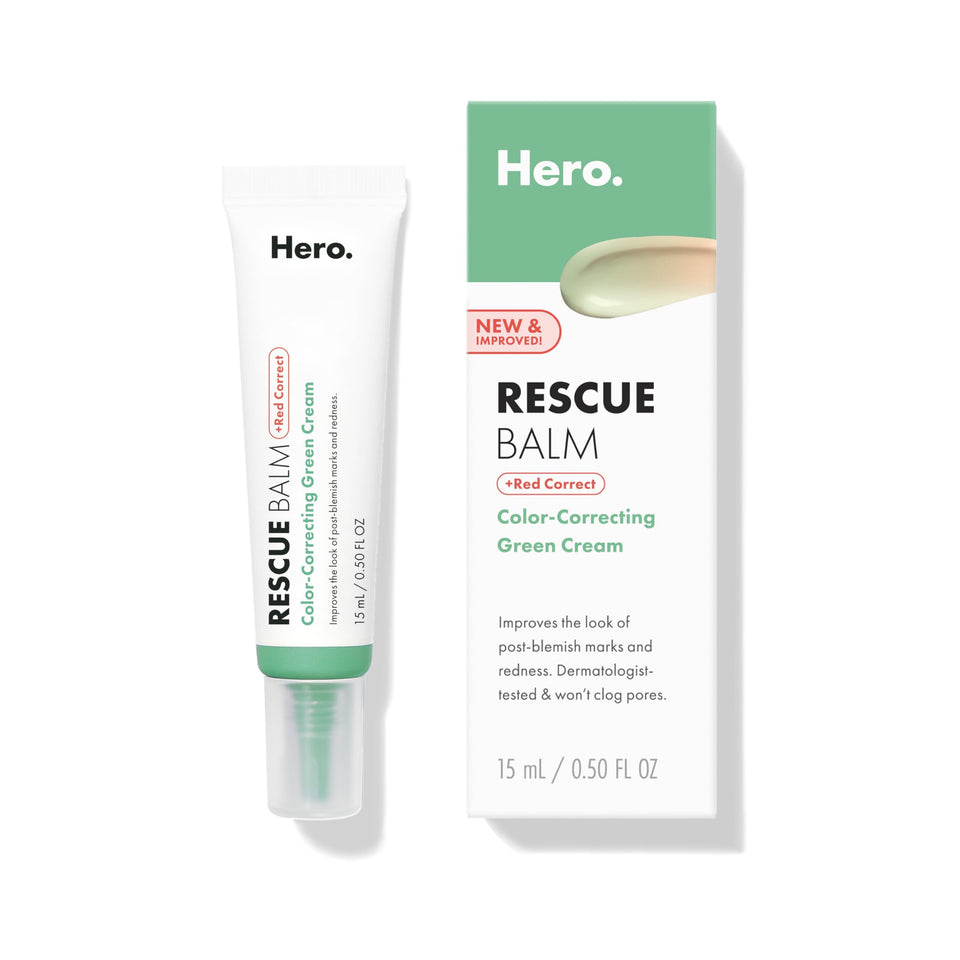 HERO COSMETICS front tube view showing compact 15ml packaging and portability