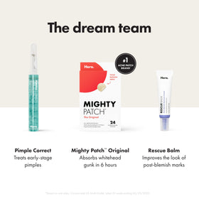 HERO COSMETICS ingredient label of Rescue Balm showing simplified formula