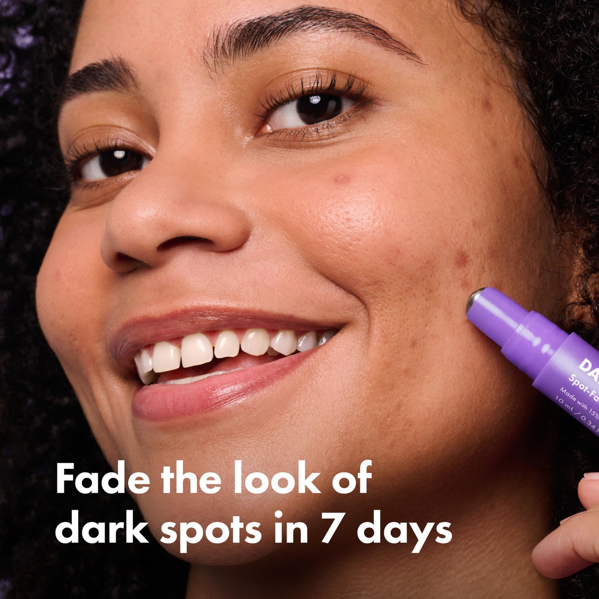 HERO COSMETICS stainless-steel rollerball close-up for accurate spot targeting