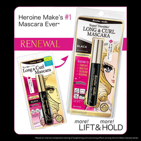 Heroine Make wand and bristles demonstrating precise application for defined lashes